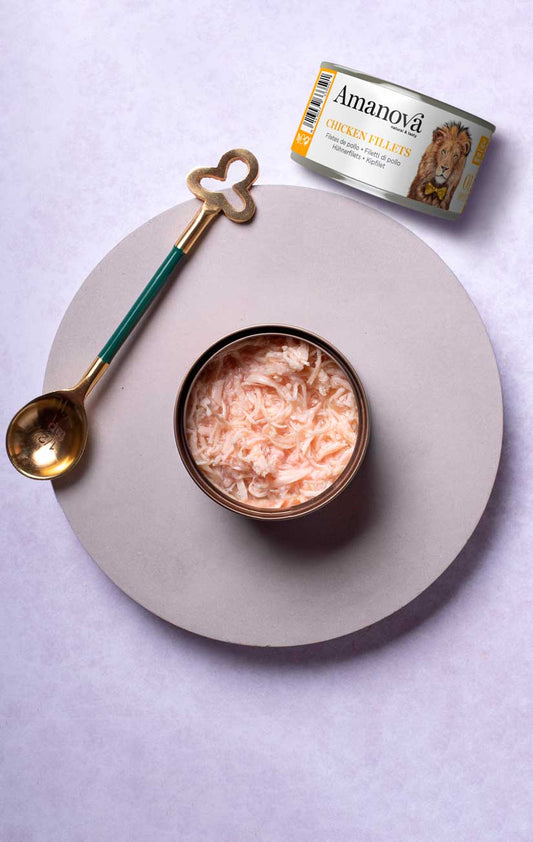 Amanova Umido Gatto Lattina 85 grammi Filetti in Brodo