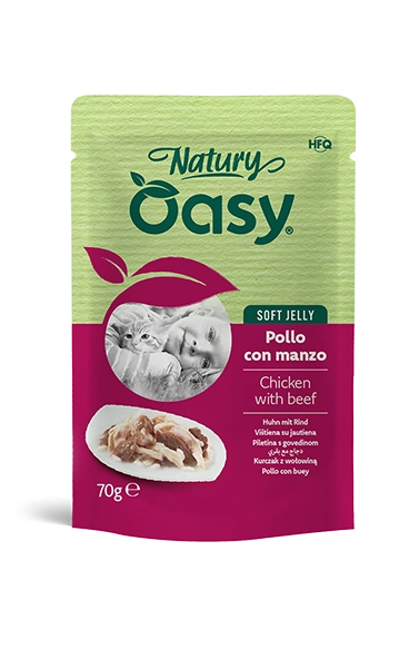 Oasy Natury soft jelly Gatto Bustina