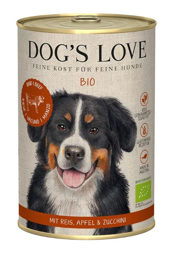 Dog’s Love umido cane BIO in lattina