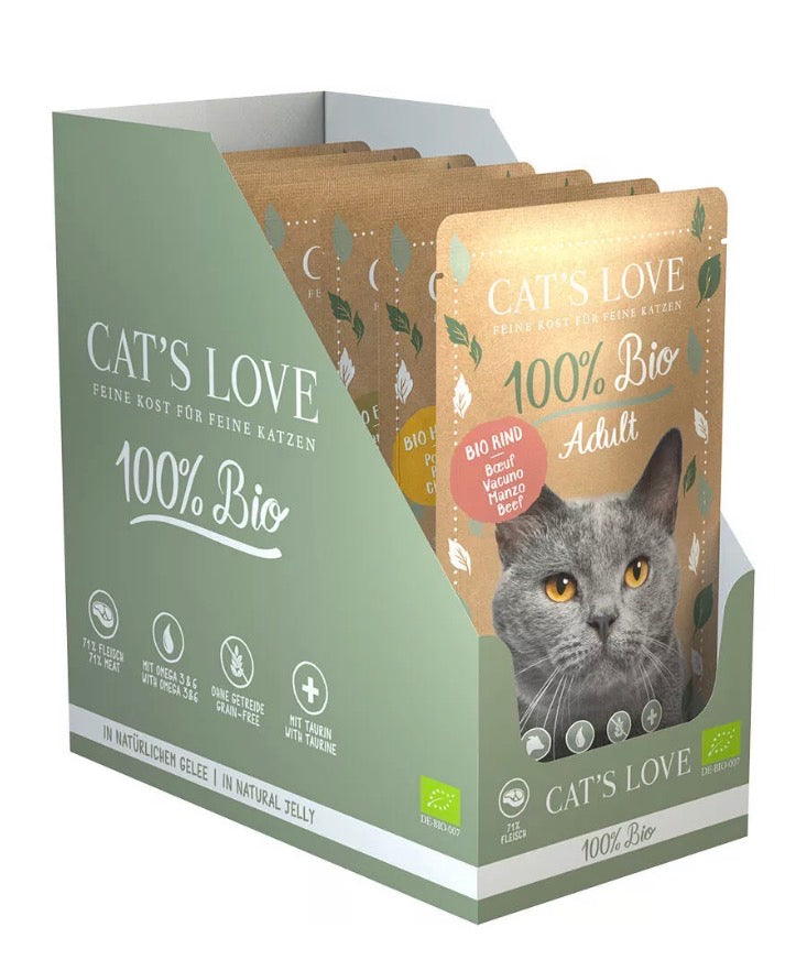 Cat’s Love umido BIO gatto in bustina